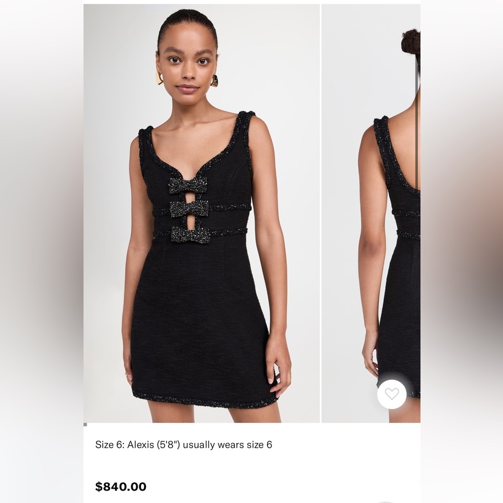 Black Sleeveless Dress with Bow Details